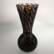 Load image into Gallery viewer, Carter - Bulb Vase Smoky Amethyst Yellow and Black