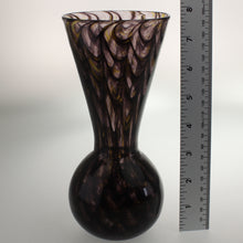 Load image into Gallery viewer, Carter - Bulb Vase Smoky Amethyst Yellow and Black