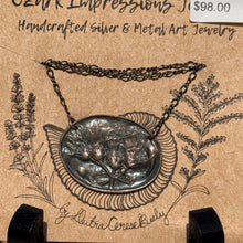 Load image into Gallery viewer, Roberts-Biely - Necklace- Sterling Silver Arkansas Ironweed Impression