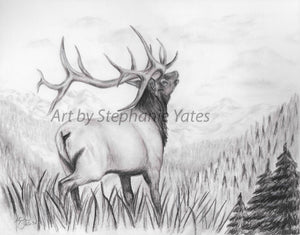 Yates - Elk in the Mountains