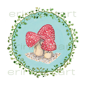 Kent - "Mushroom Sparkle" 10x10" #017 Unlimited/Non-Archival Print