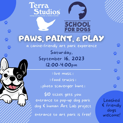 Paws, Paint, & Play: dog park + art lab ticket