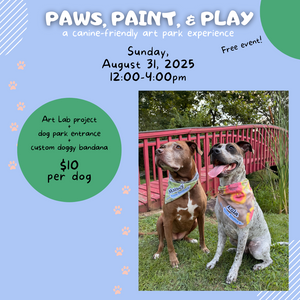 Paws, Paint, & Play: dog park + art lab ticket