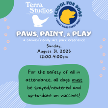 Load image into Gallery viewer, Paws, Paint, &amp; Play: dog park + art lab ticket