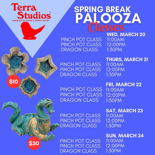 Pinch Pot Class - Spring Break Palooza