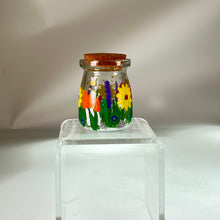 Load image into Gallery viewer, Dean - floral fairy jar with cork