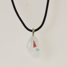 Load image into Gallery viewer, Carter - Necklace Pendant White-Dichromatic Orange