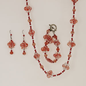 Belcher - Necklace Set Red-Coral