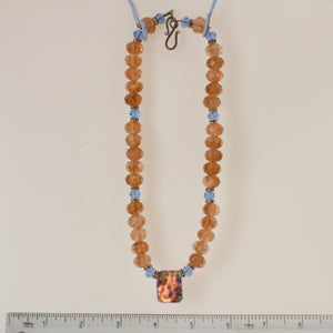 Dolan & Fuller - Necklace Irridized Amber-Blue