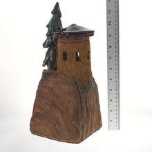 Load image into Gallery viewer, Hannaman - Tree Village Sculpture Cobalt-Teal Brown Earth Tone