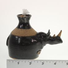 Load image into Gallery viewer, Curtis - Rhino Oil Lamp Black-Brown Earth Tone