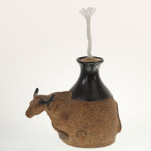 Load image into Gallery viewer, Curtis - Yak Oil Lamp Black-Brown Earth Tone