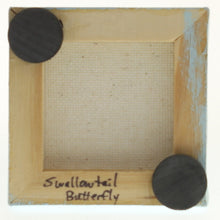 Load image into Gallery viewer, Yates - Tiny Painted Canvas - Swallowtail Butterfly Yellow/Black On Sky Blue
