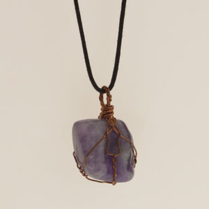 Chard-Stone Necklace-Amethyst