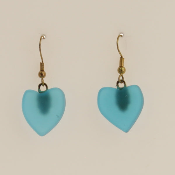 Chard-Heart Earrings-Blue