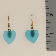 Load image into Gallery viewer, Chard-Heart Earrings-Blue