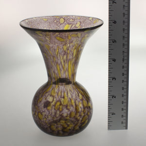 Carter- Bulb Vase Amethyst and Yellow