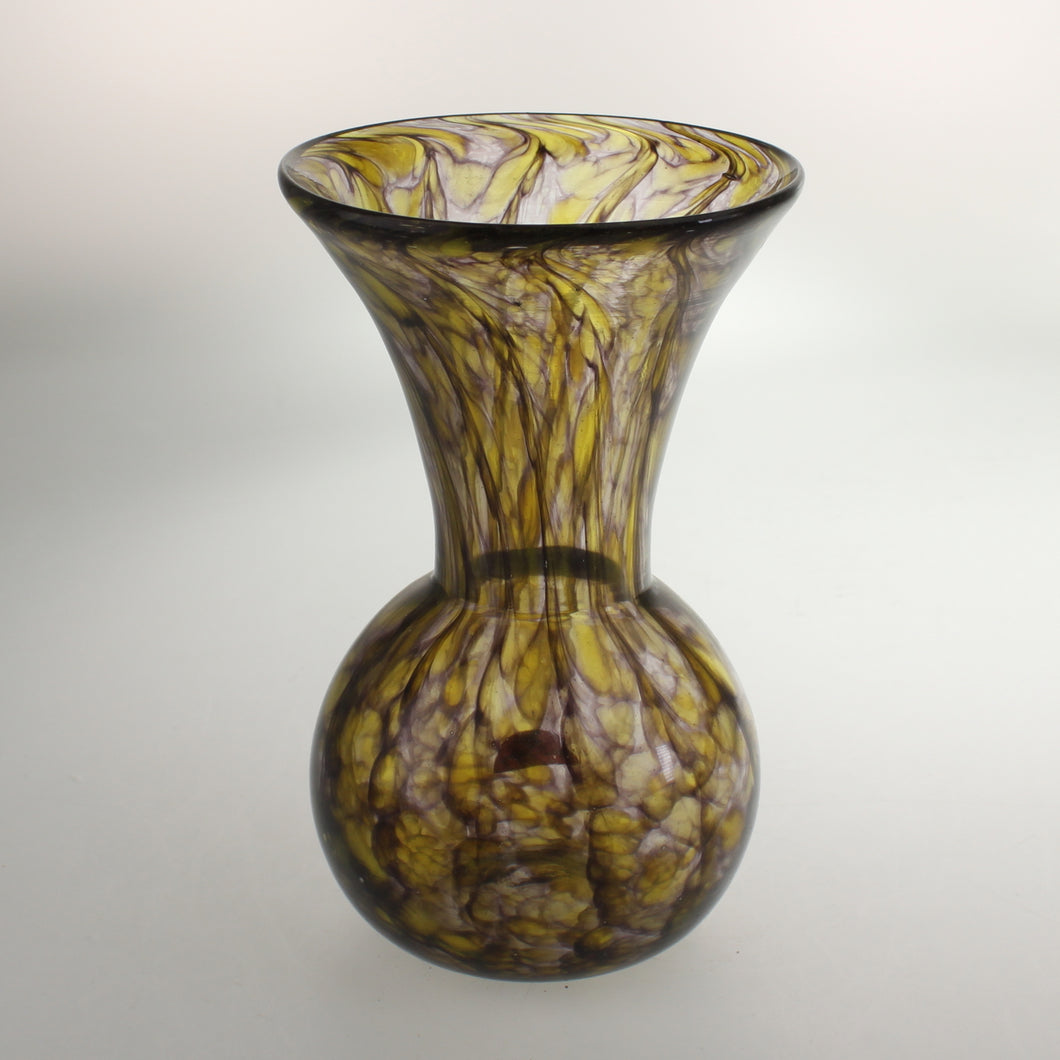 Carter- Bulb Vase Amethyst and Yellow