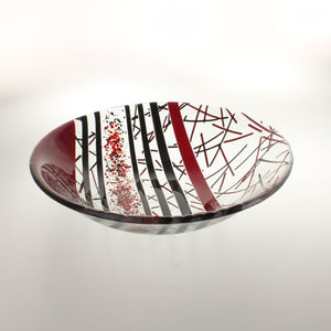 James - bowl, red and black
