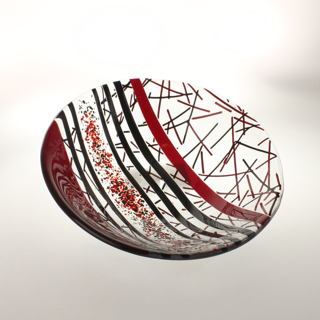 James - bowl, red and black