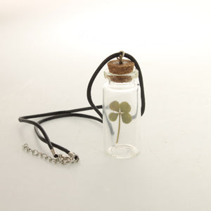 Spykerman - Four Leaf Clover in a bottle necklace