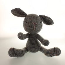 Load image into Gallery viewer, Freeman - Crochet gray specked rabbit
