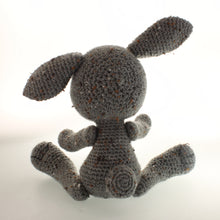 Load image into Gallery viewer, Freeman - Crochet gray specked rabbit